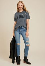 Mama Oversized Fit Graphic Tee, C5105, small