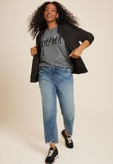Plus Size Mama Oversized Fit Graphic Tee, C5105, small