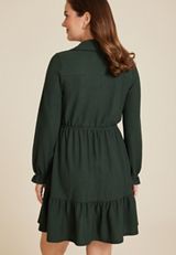 Jonny Collar Skater Dress, C6371, small