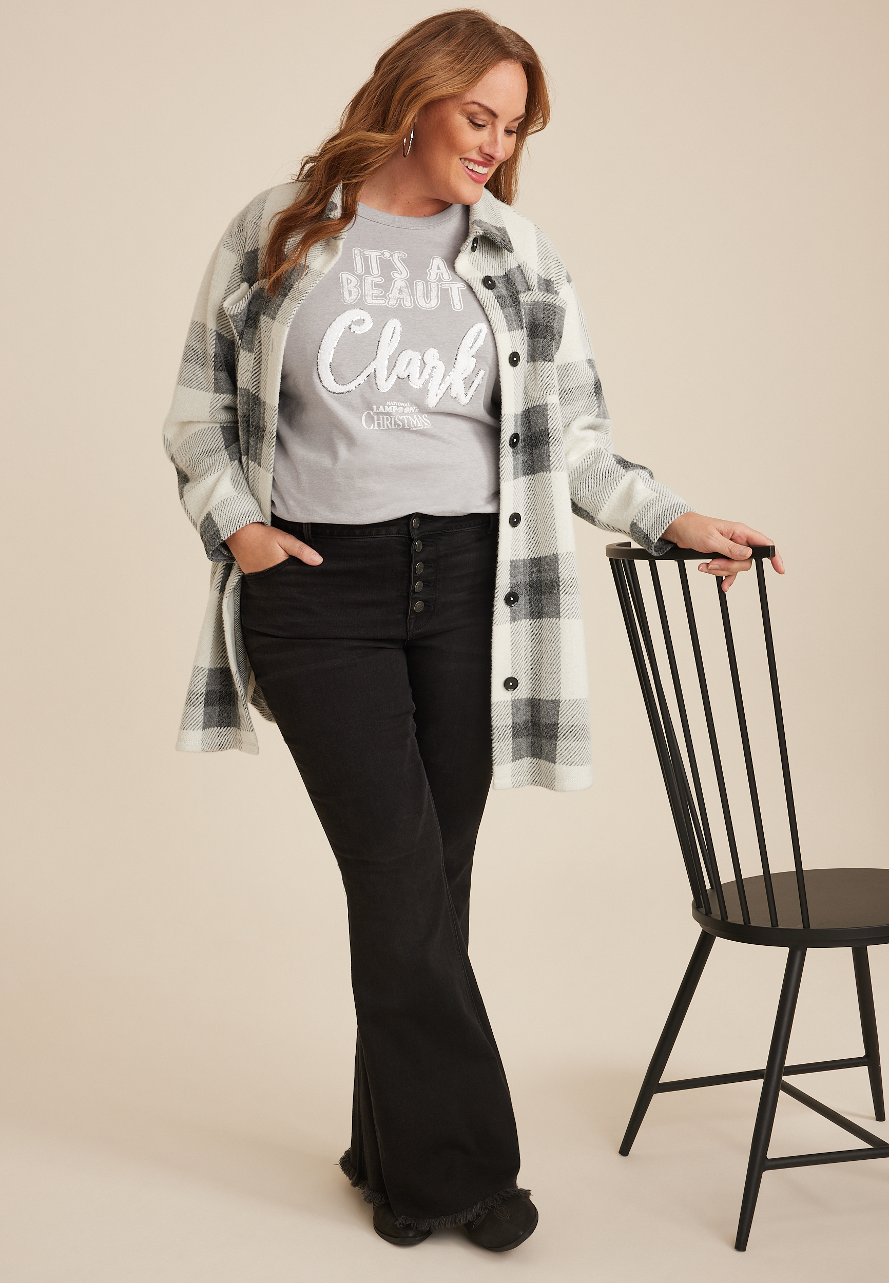 Plus Size Its A Beaut Clark Classic Fit Graphic Tee, C4994, large