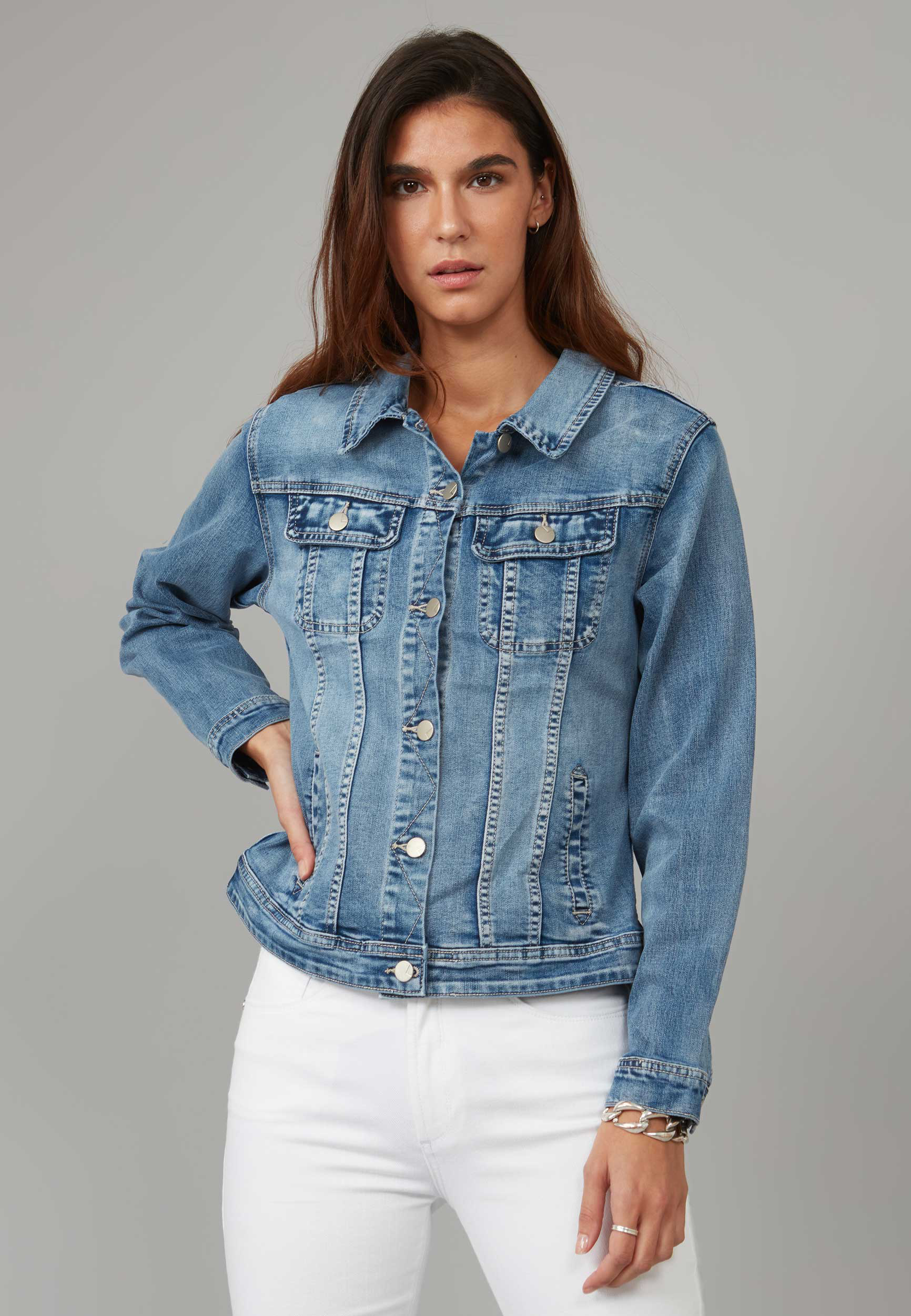 HFS Lola Jean Gabriella Classic Denim Jacket | maurices