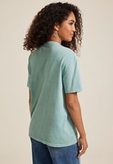 Enjoy The Little Things Oversized Fit Graphic Tee, SAGE, small