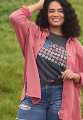 Plus Size Love Applique Dip Dye Relaxed Fit Sweatshirt
