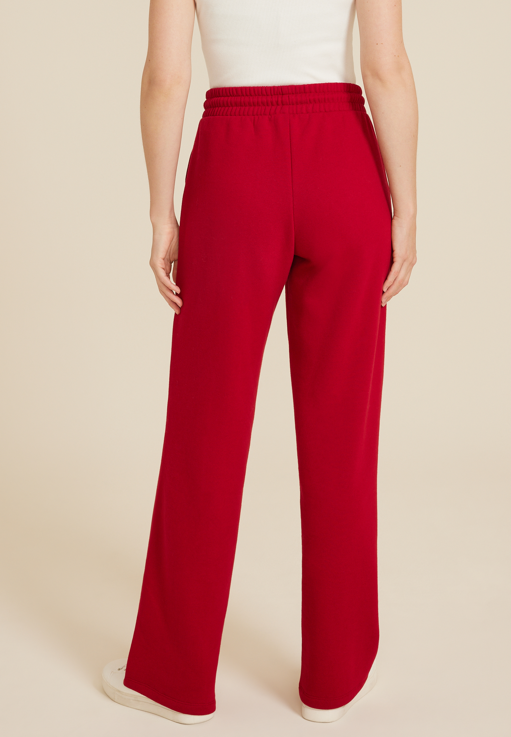 High Rise Fleece Wide Leg Sweatpant, C4744, large