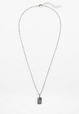 Silver American Flag Pendant Necklace, C431, small