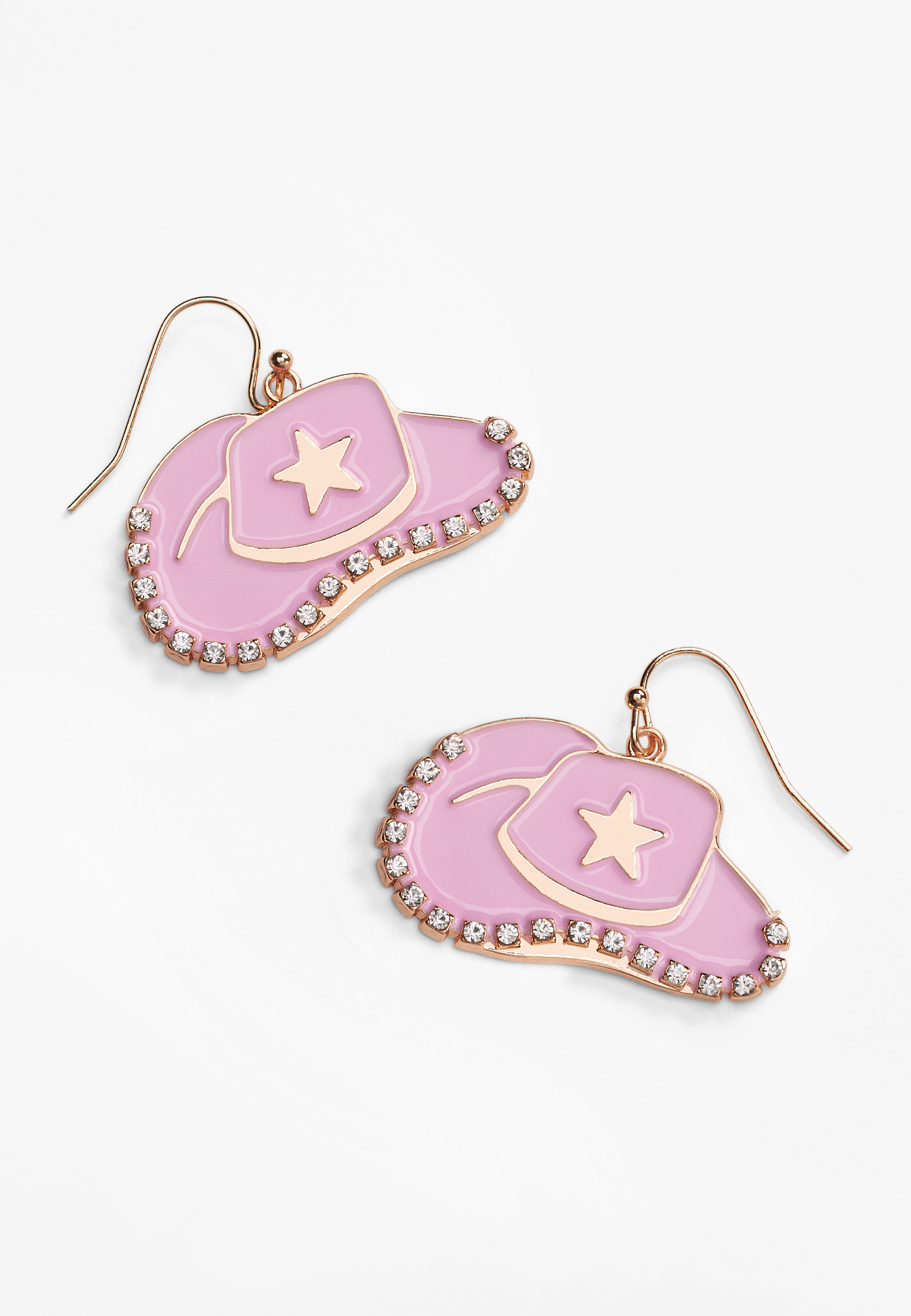 Team Bride Cowgirl Hat Earrings