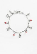 Silver Butterfly Charm Bracelet, C595, small
