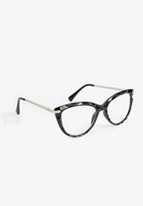 Black Textured Cat Eye 1.50 Reading Glasses, C106, small