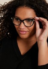 Black Textured Cat Eye 1.50 Reading Glasses, C106, small