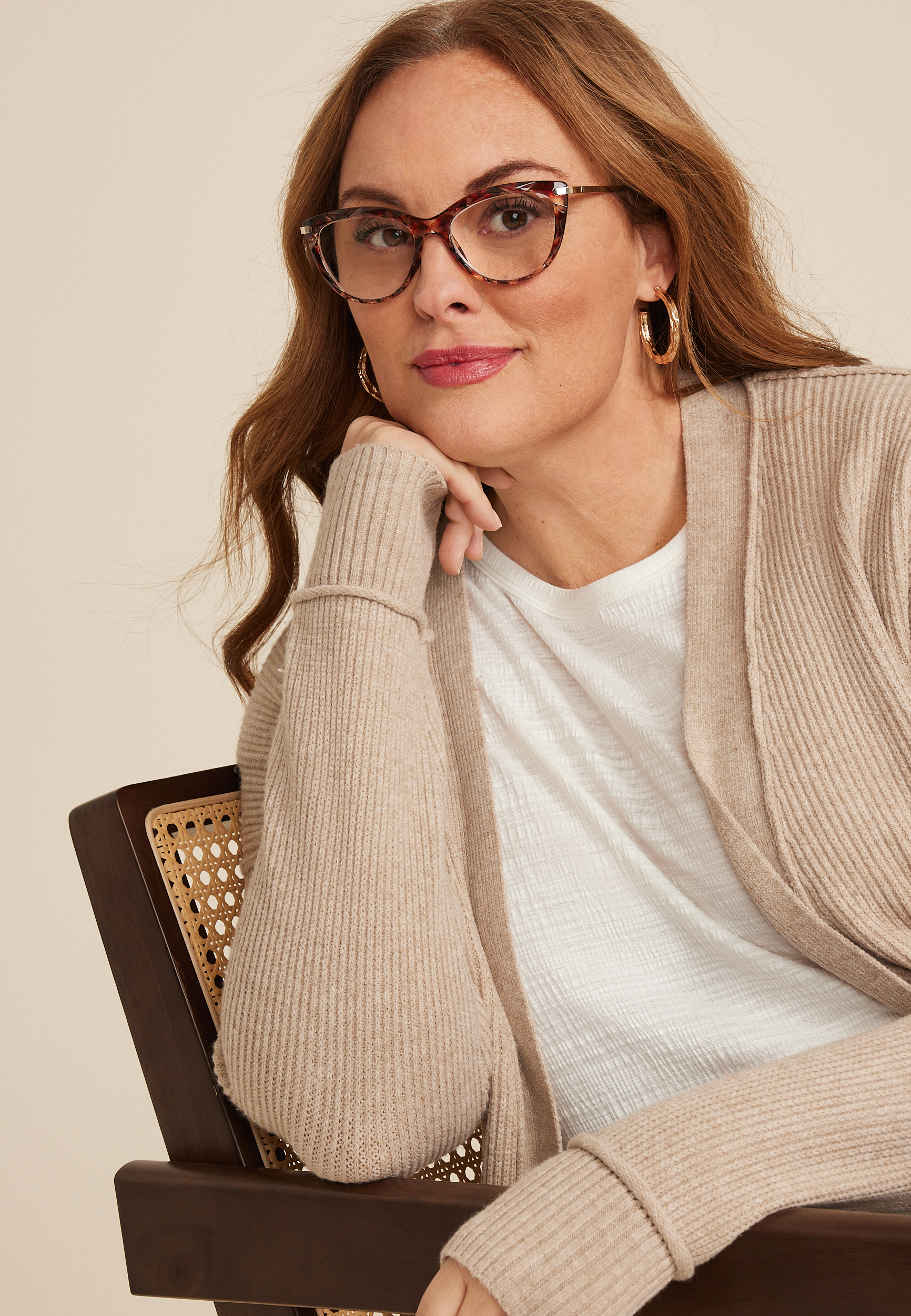 Tortoise Textured Cat Eye 1.50 Reading Glasses, TORTE, large