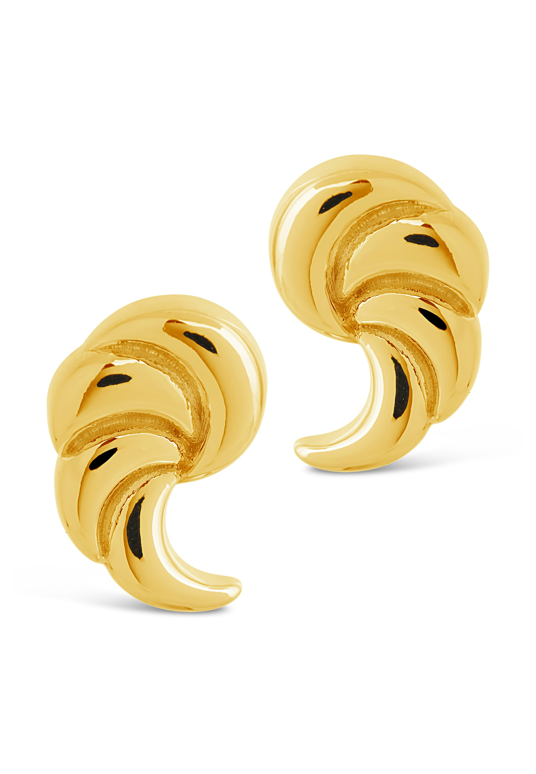 French Horn Stud Earrings
