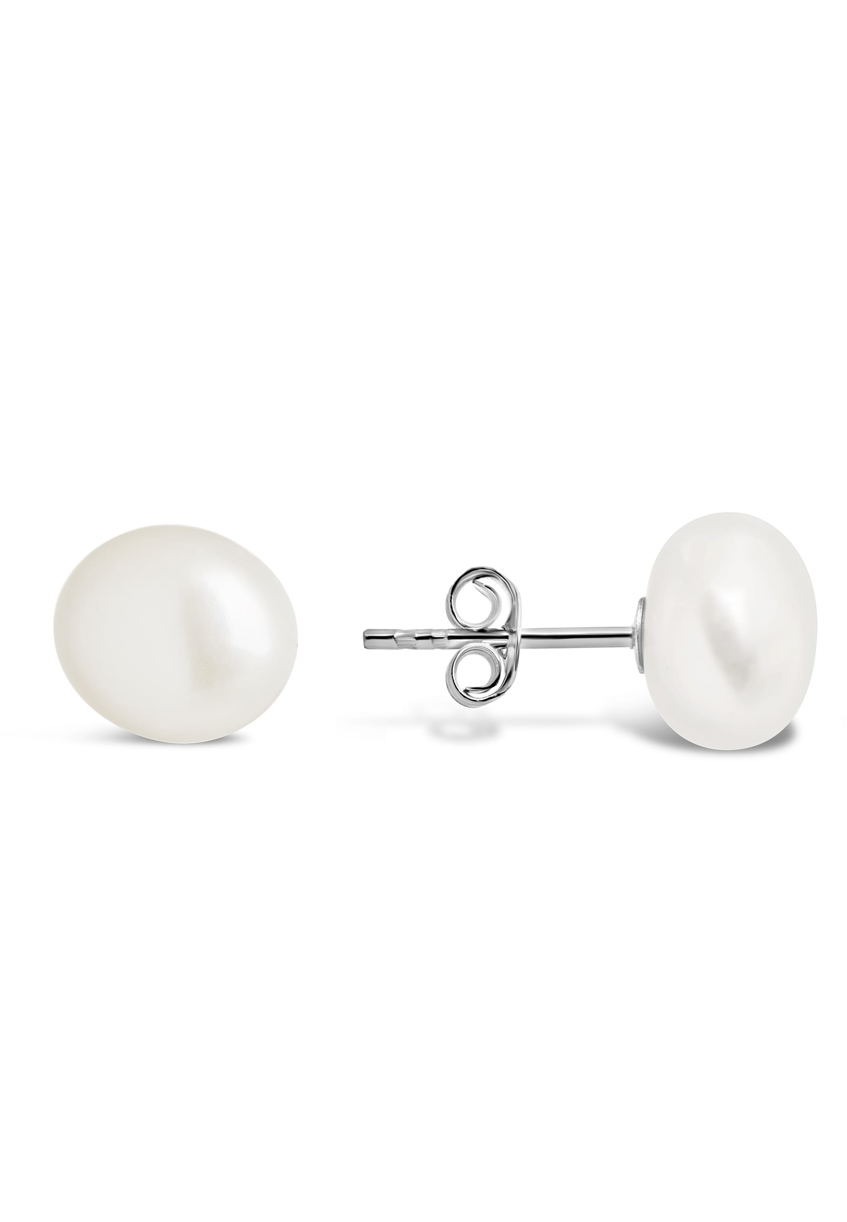 Silver Baroque Pearl Earrings