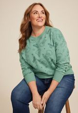 Plus Size The Grinch Relaxed Fit Sweatshirt, C9850, small