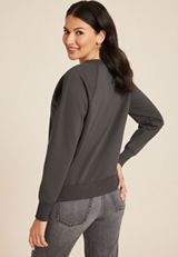 Merry Grinchmas Relaxed Fit Sweatshirt, PHANTOM BLACK, small