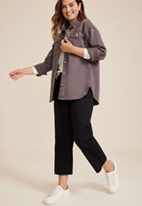 m jeans by maurices&trade; Color Denim Shacket, C5975, small