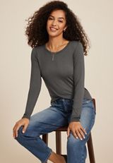 24/7 Kennedy Crew Neck Long Sleeve Tee, C4033, small