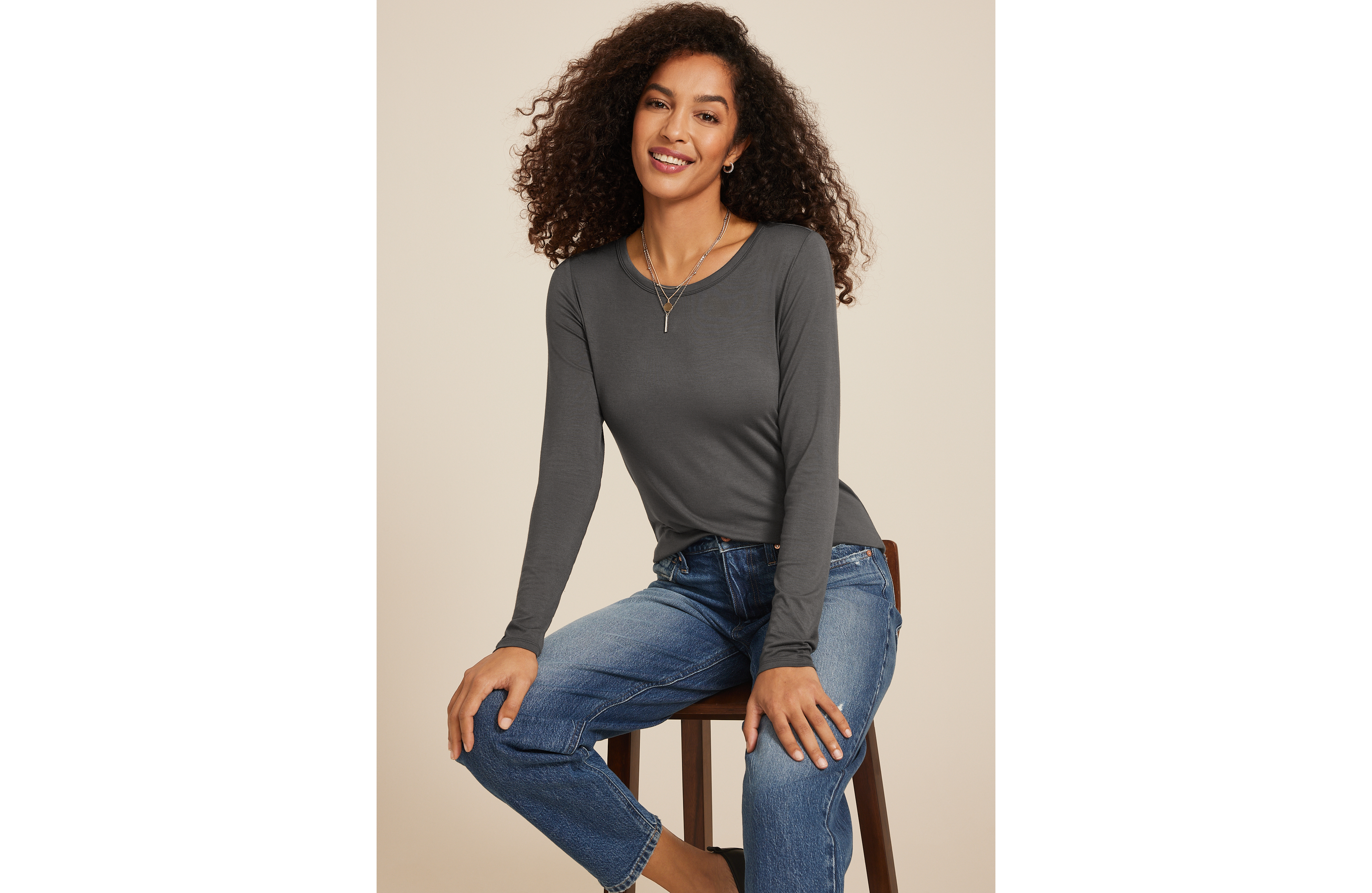 24/7 Kennedy Crew Neck Long Sleeve Tee