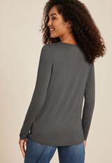 24/7 Kennedy Crew Neck Long Sleeve Tee, C4033, small