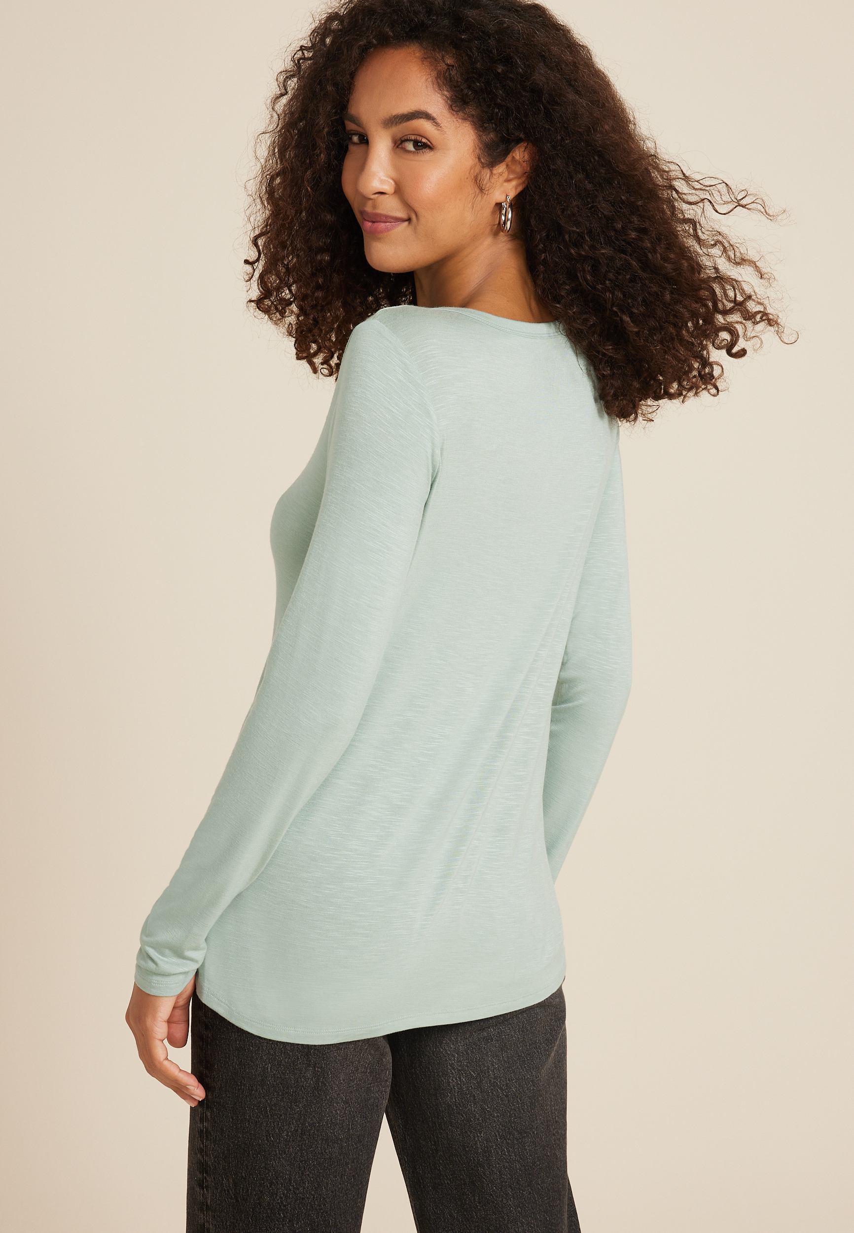 24/7 Kennedy Crew Neck Long Sleeve Tee, C3436, large