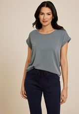 24/7 Clara Ribbed Tee, C4309, small