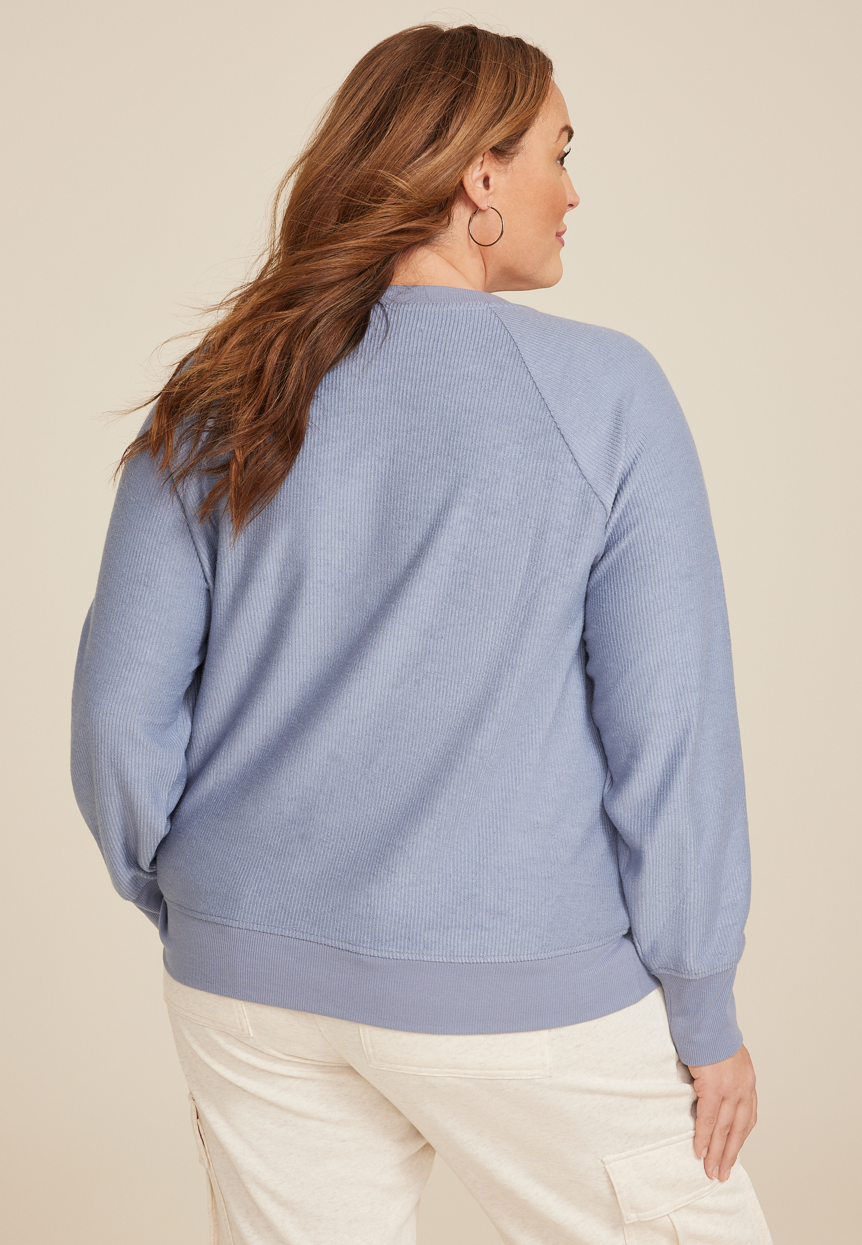 Plus Size I Wasnt Made For Winter Relaxed Fit Pullover, C4656, large