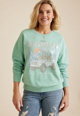 Bronco Built To Run Wild Relaxed Fit Sweatshirt, C416, small