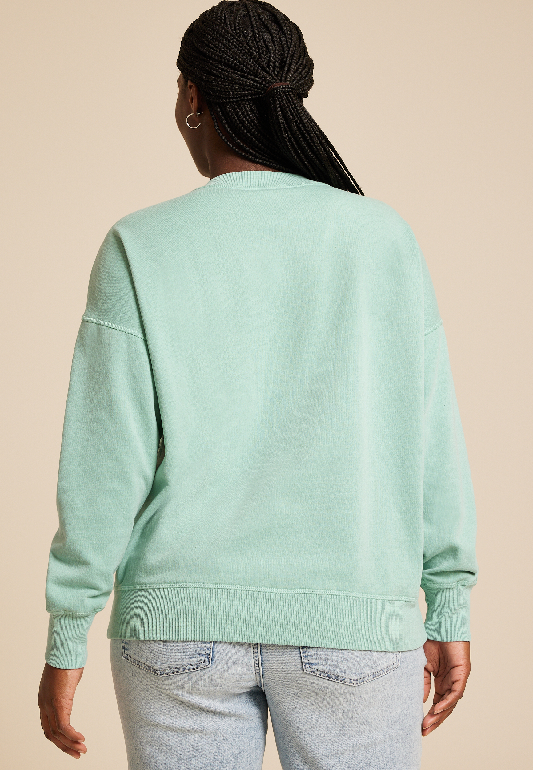 Plus Size Bronco Built To Run Wild Relaxed Fit Sweatshirt, C416, large