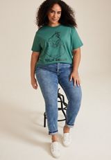 Plus Size Feelin Grinchy Oversized Fit Graphic Tee, C3895, small