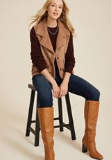 Shearling Sherpa Vest, C115, small