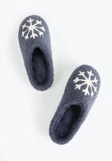 Cozy Slippers, NAVY, small
