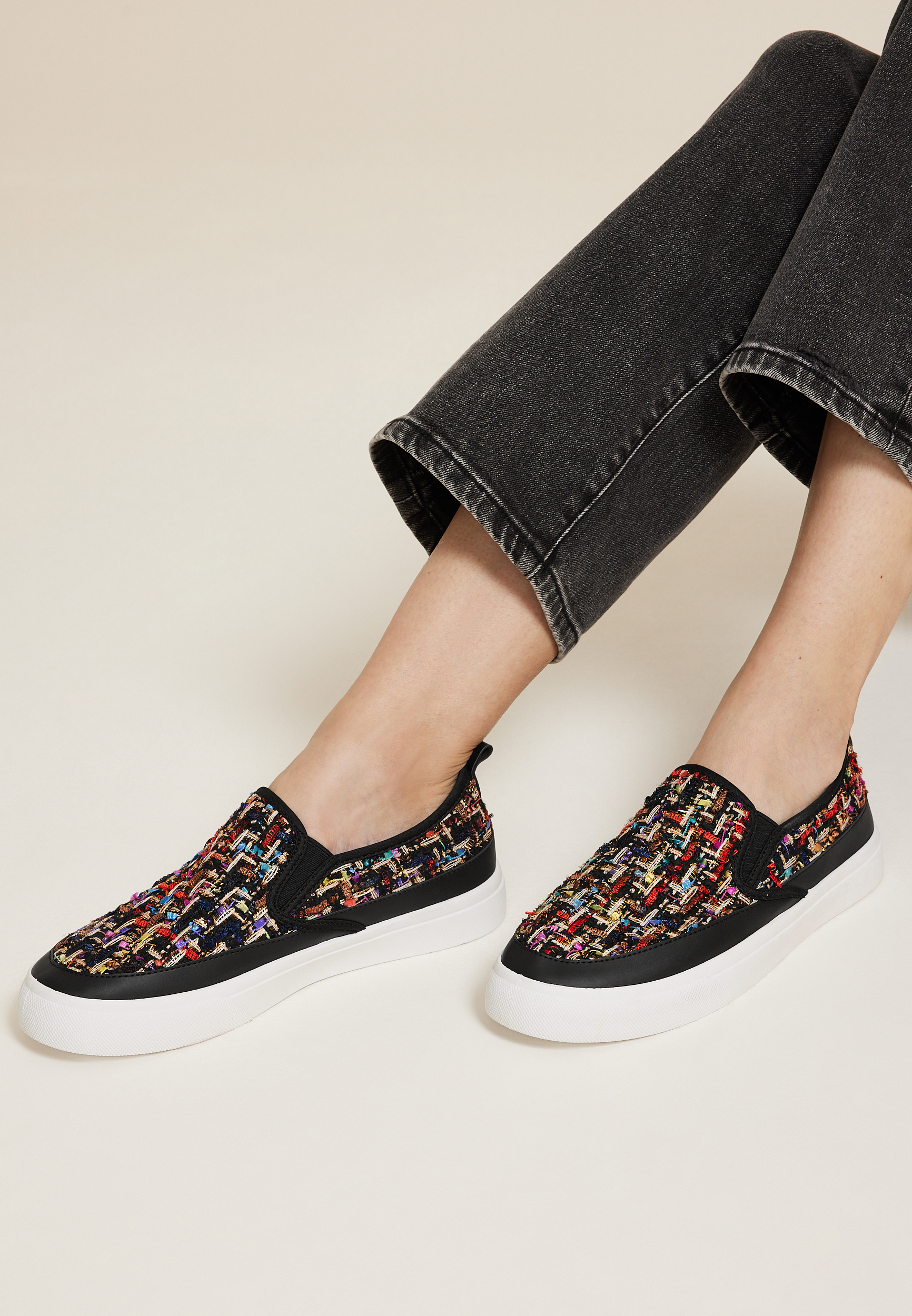 SuperCush Kate Party Tweed Slip On Sneaker, C1756, large