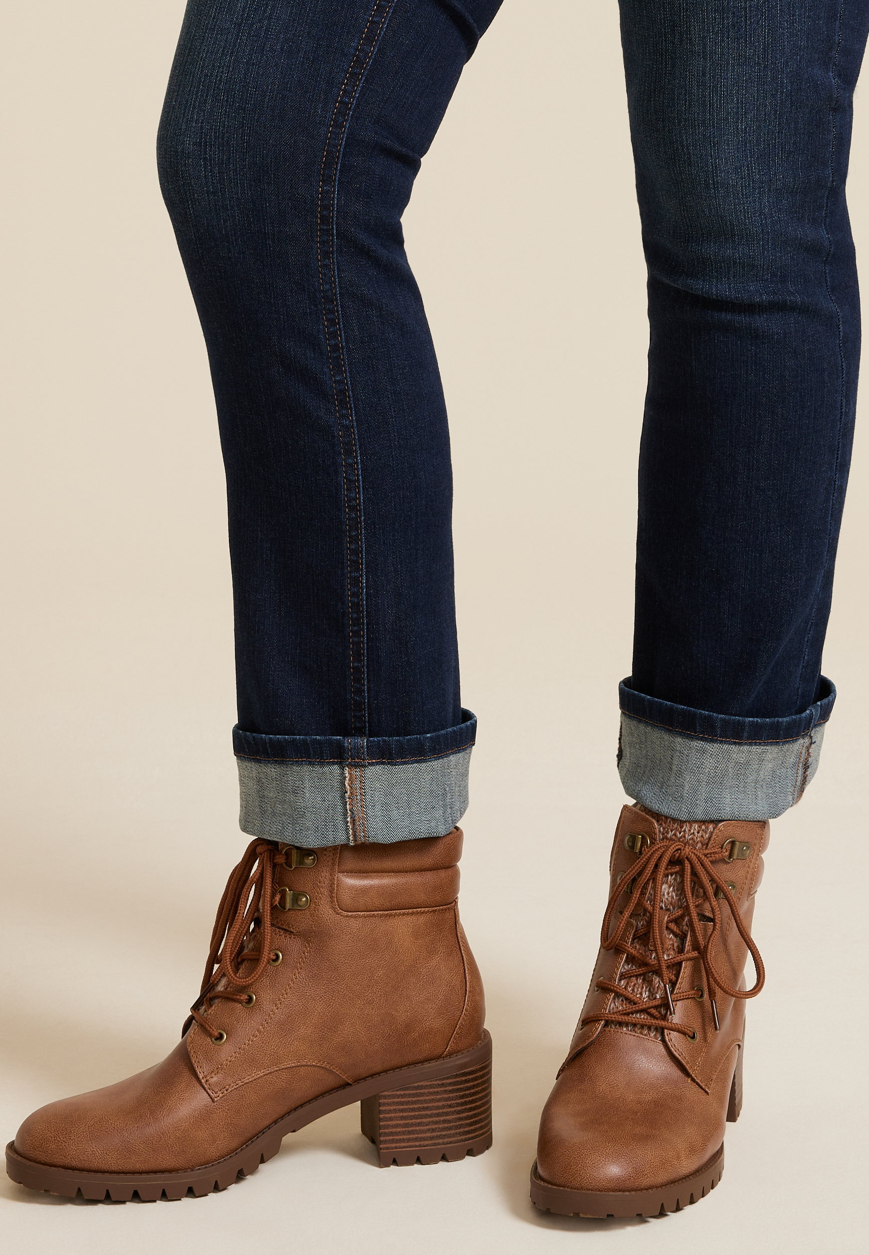 SuperCush Brittany Block Heel Hiker Boot, C1144, large