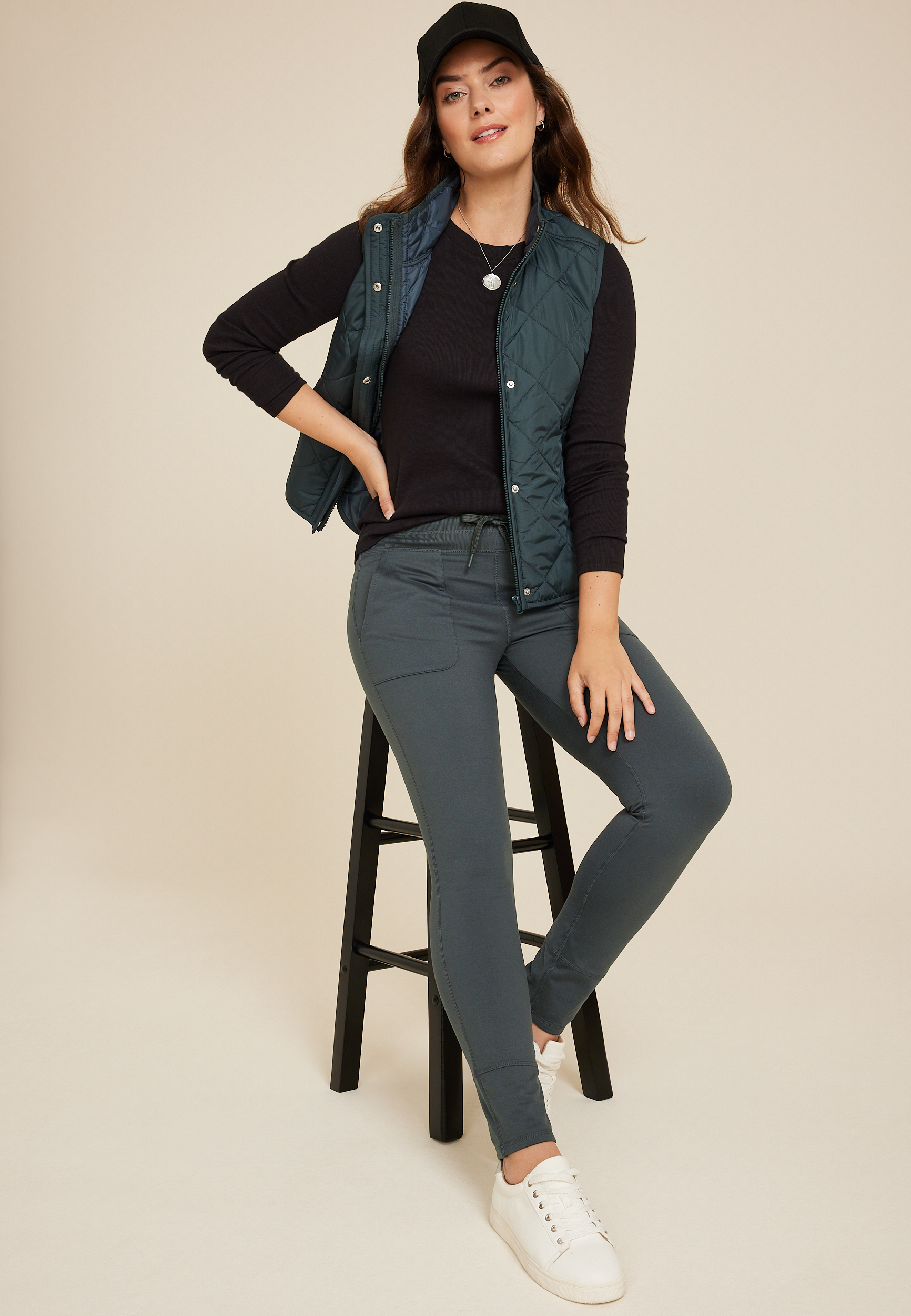 Brushed High Rise Legging, C212, large