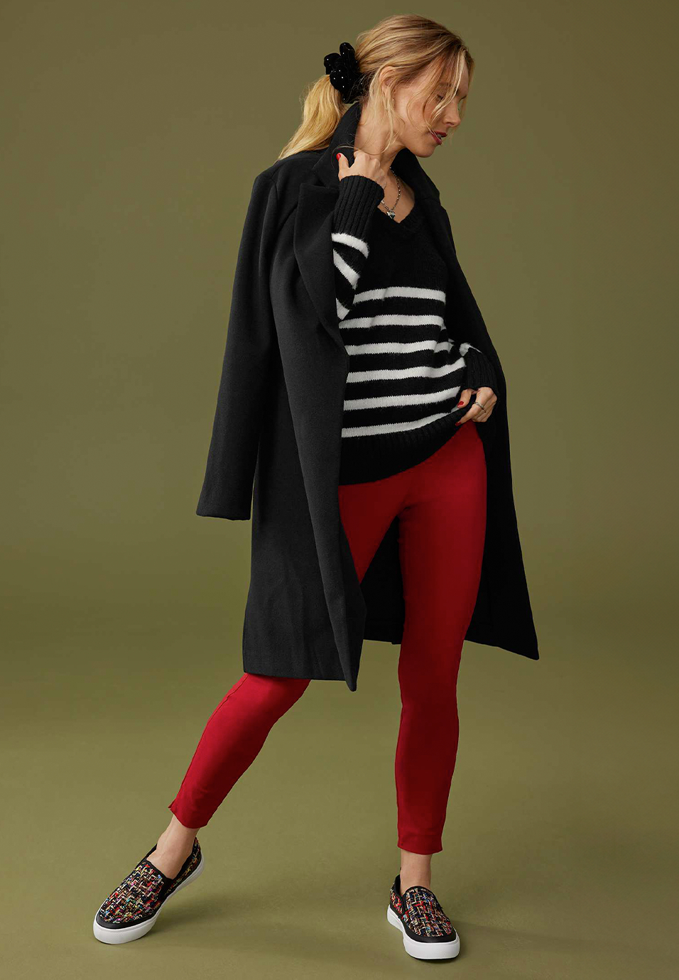 Wrap Dress Coat, C106, large