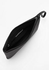 Black Oversized Wristlet, BLACK, small