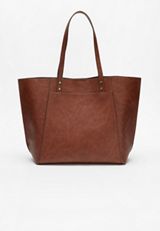 Faux Leather Tote Bag, C1144, small