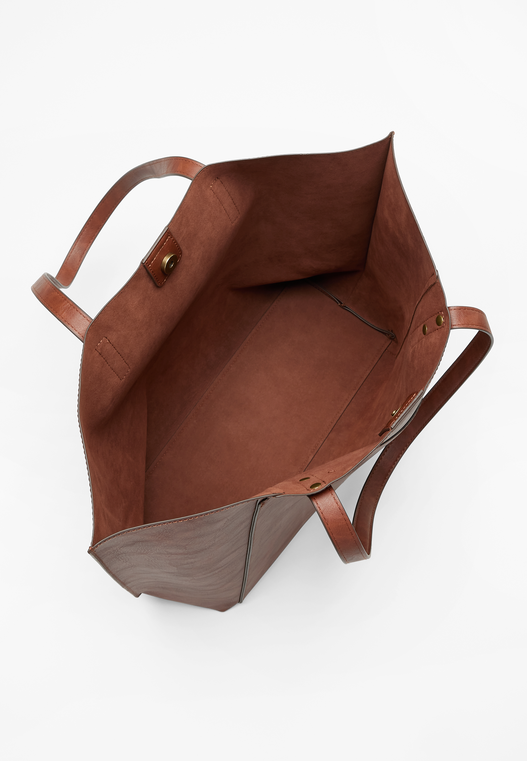 Faux Leather Tote Bag, C1144, large