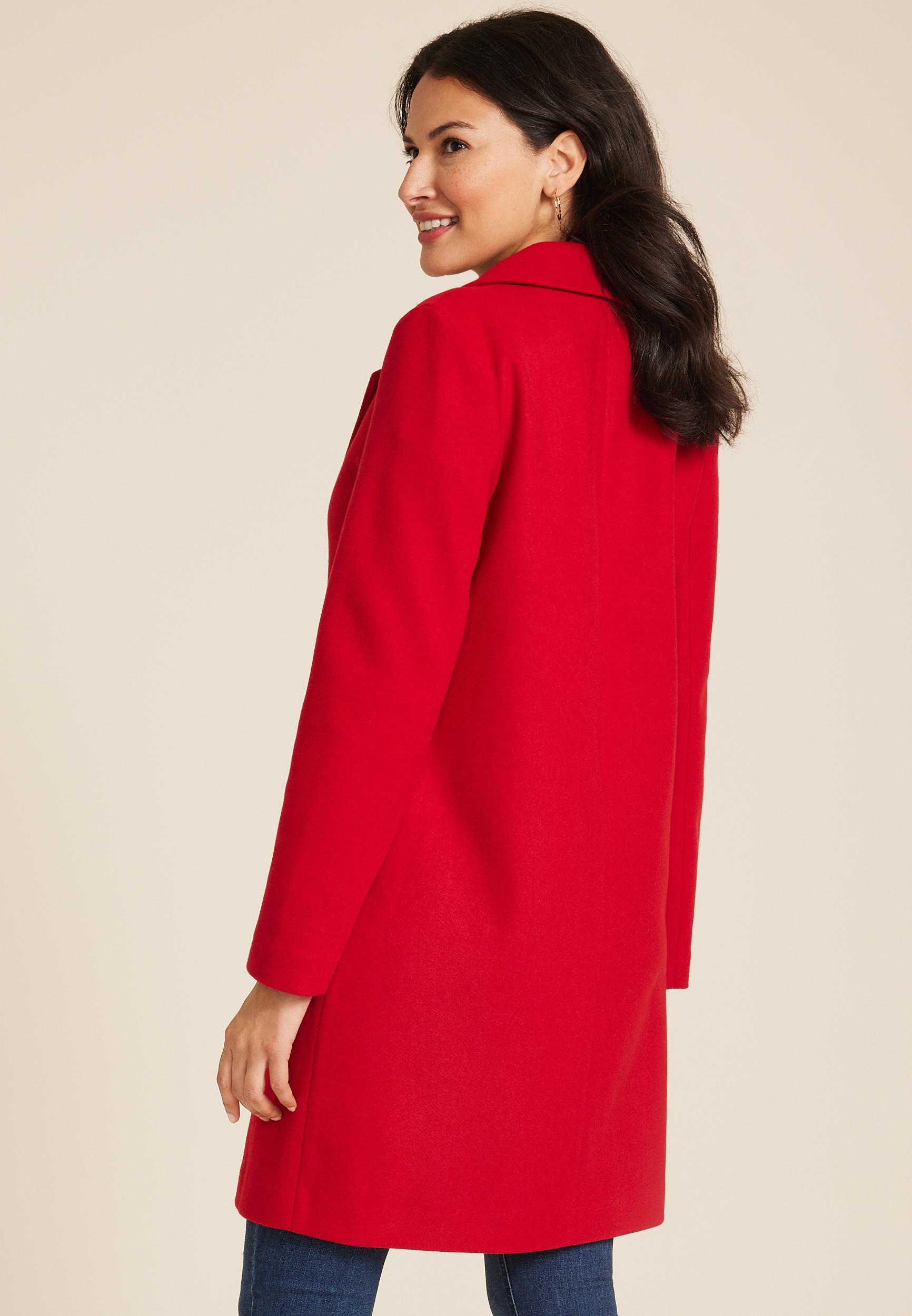 One Button Dress Coat, C4744, large