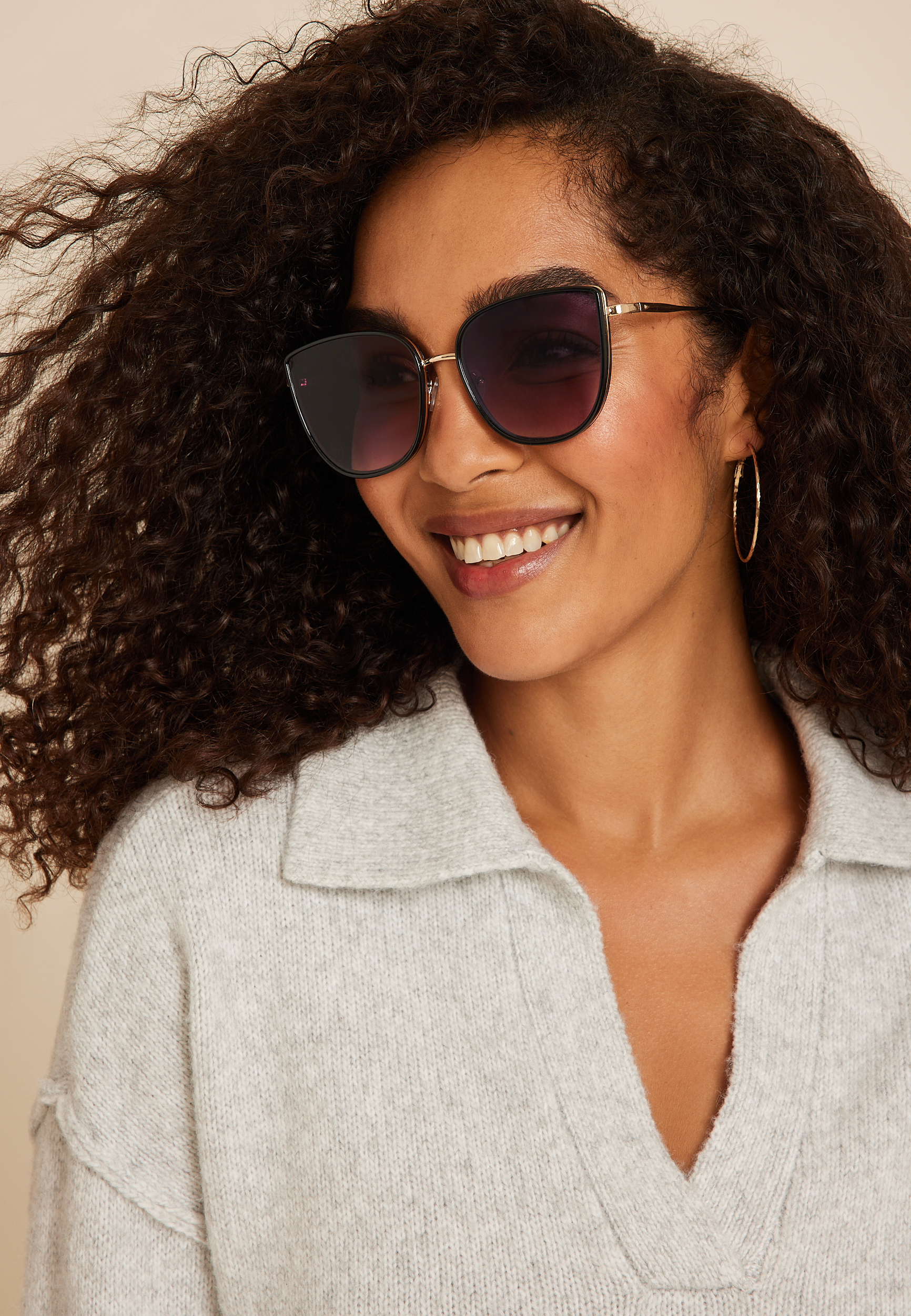 Oversized Cat Eye Sunglasses
