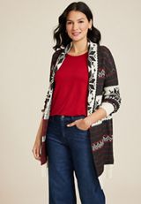 Fair Isle Shawl Cardigan, C1756, small