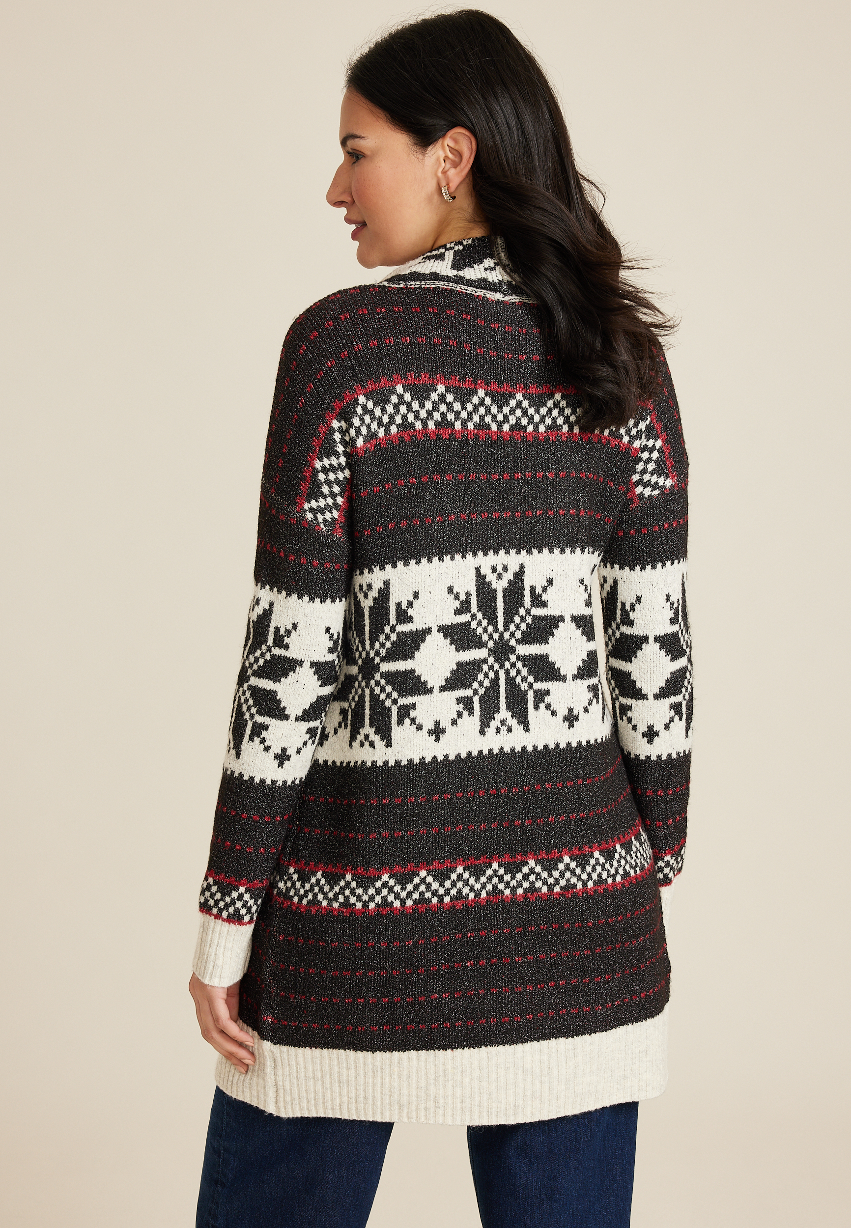 Fair Isle Shawl Cardigan, C1756, large