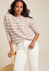 Chenille Striped Sweater, C5521, small
