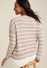 Chenille Striped Sweater, C5521, small