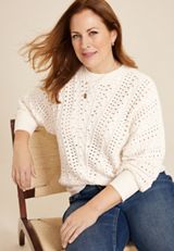 Plus Size Chevron Dolman Sweater, C2789, small