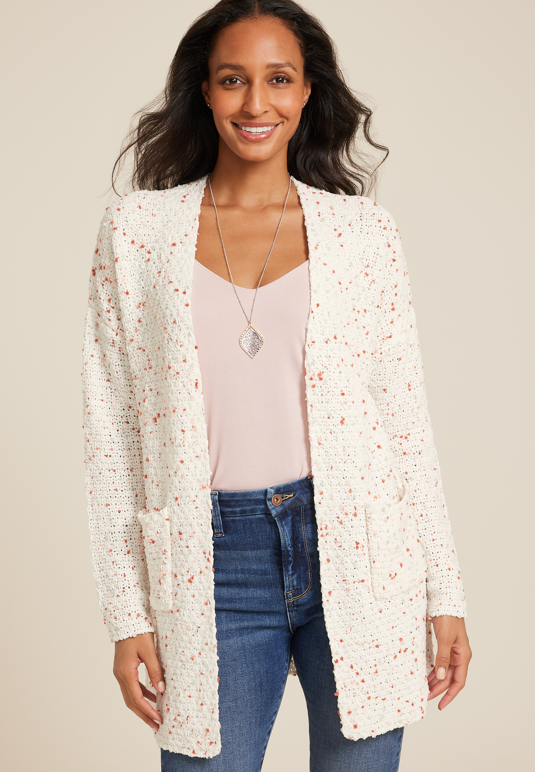 Pom Pom Pocket Cardigan