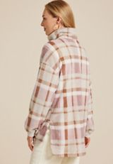 Favorite Sherpa Zip Up Jacket, PINK COMBO, small