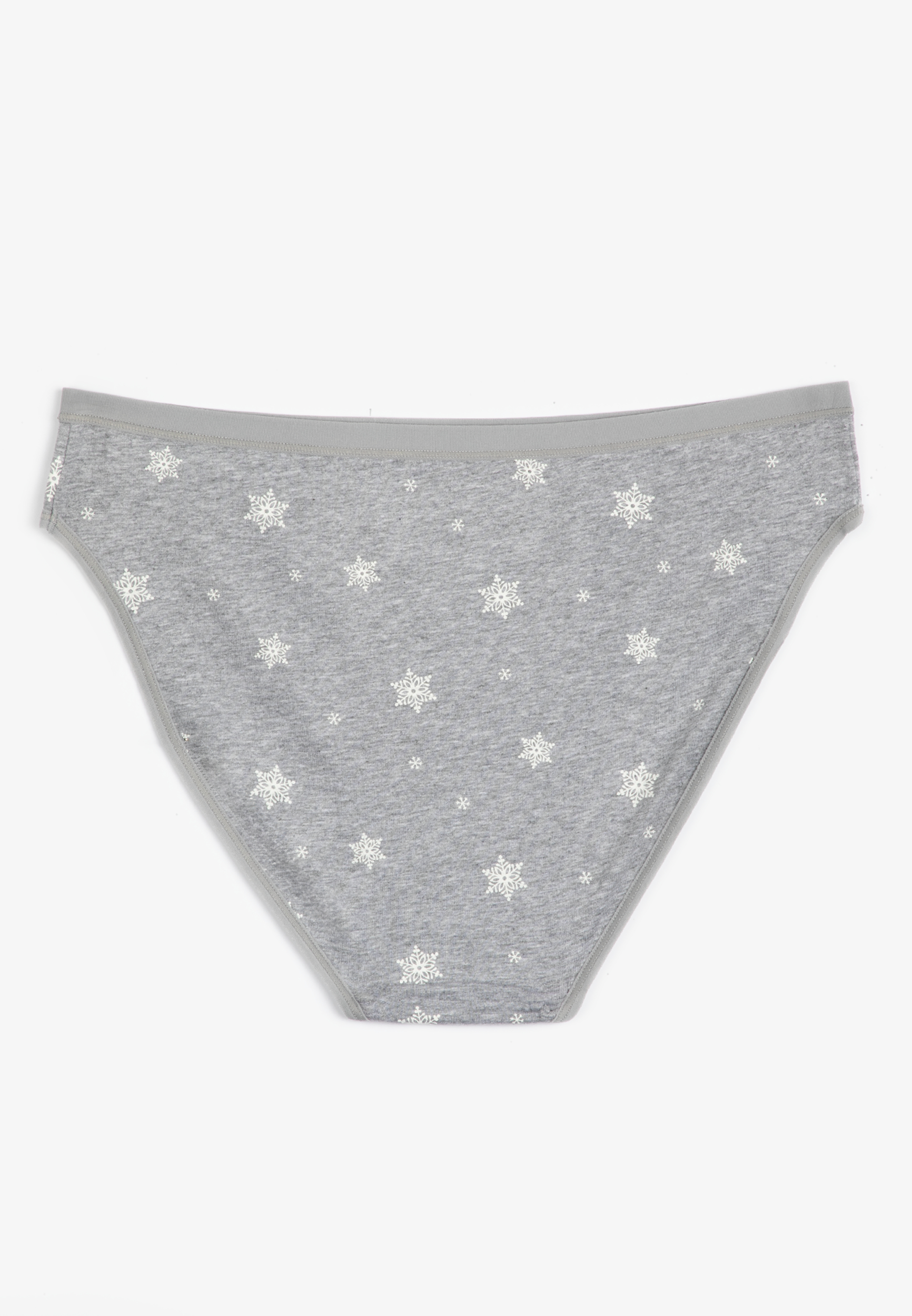 Simply Comfy Cotton Snowflake Bikini Panty, C151, large