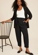 Plus Size Idealist High Rise Tapered Pant, , small