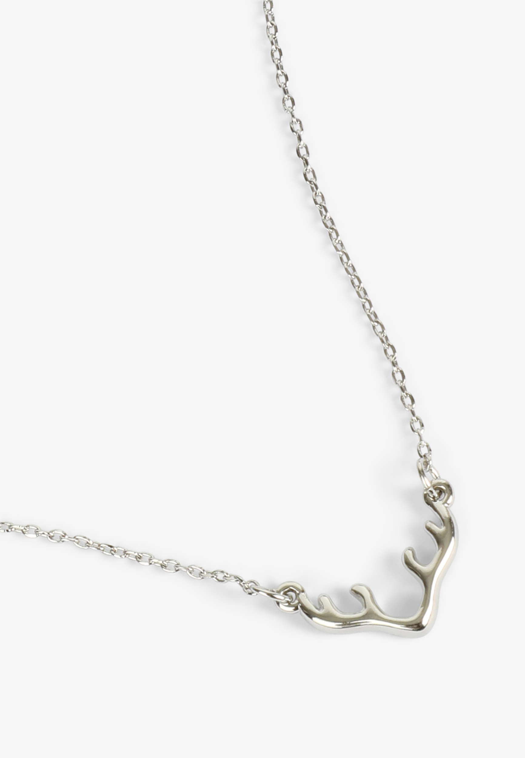Dainty Silver Antler Necklace, C431, large