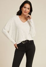24/7 Dakota V Neck Dolman Top, C254, small